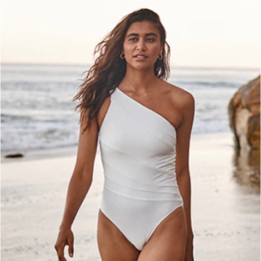 White One-Piece “The Sidestroke” Summersalt Swimsuit